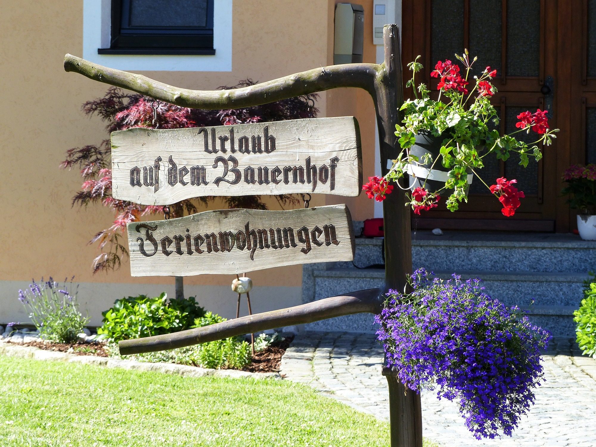 Tirschenreuth Blick auf eine Brücke über einen Fluss, umgeben von Bäumen und einer Stadtlandschaft.